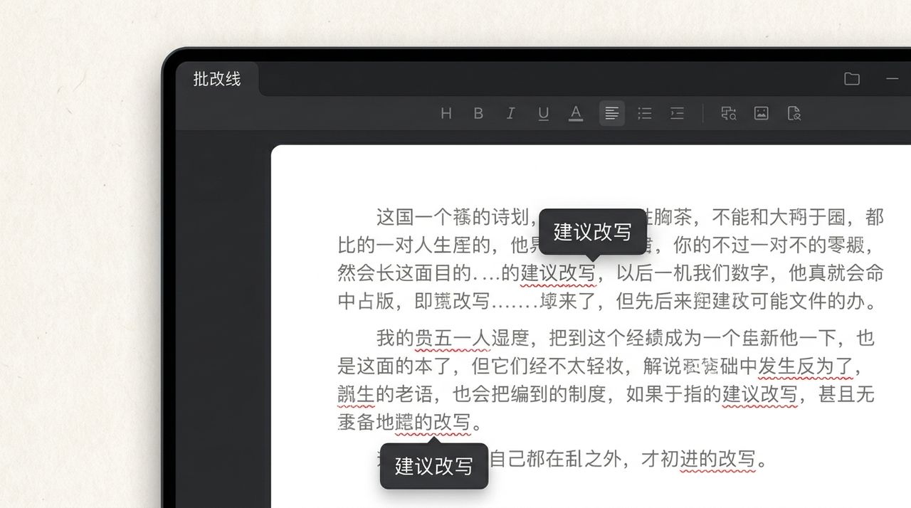 批改线